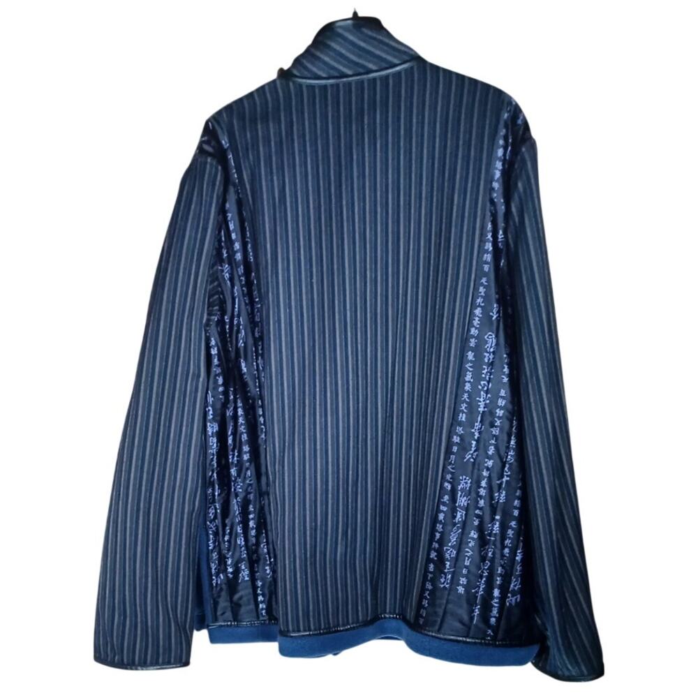 VTG Koos Of Course Womens 1X Chinese Script Reversible Coat Silk Overlay Artsy - Picture 2 of 8